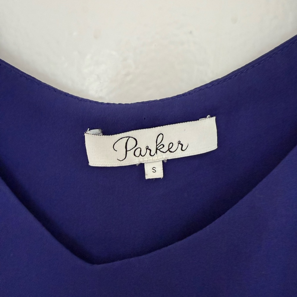 Parker Blue Brynlee Tiered Silk Camisole - Picture 5 of 5